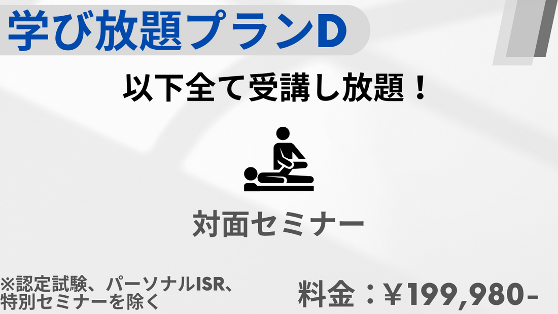 実技重視のISRセミナー｜初心者に最適なプランD